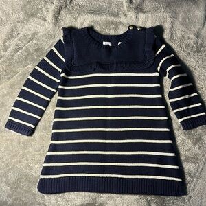 NWT Baby Gap Navy Sweater Dress 6-12m